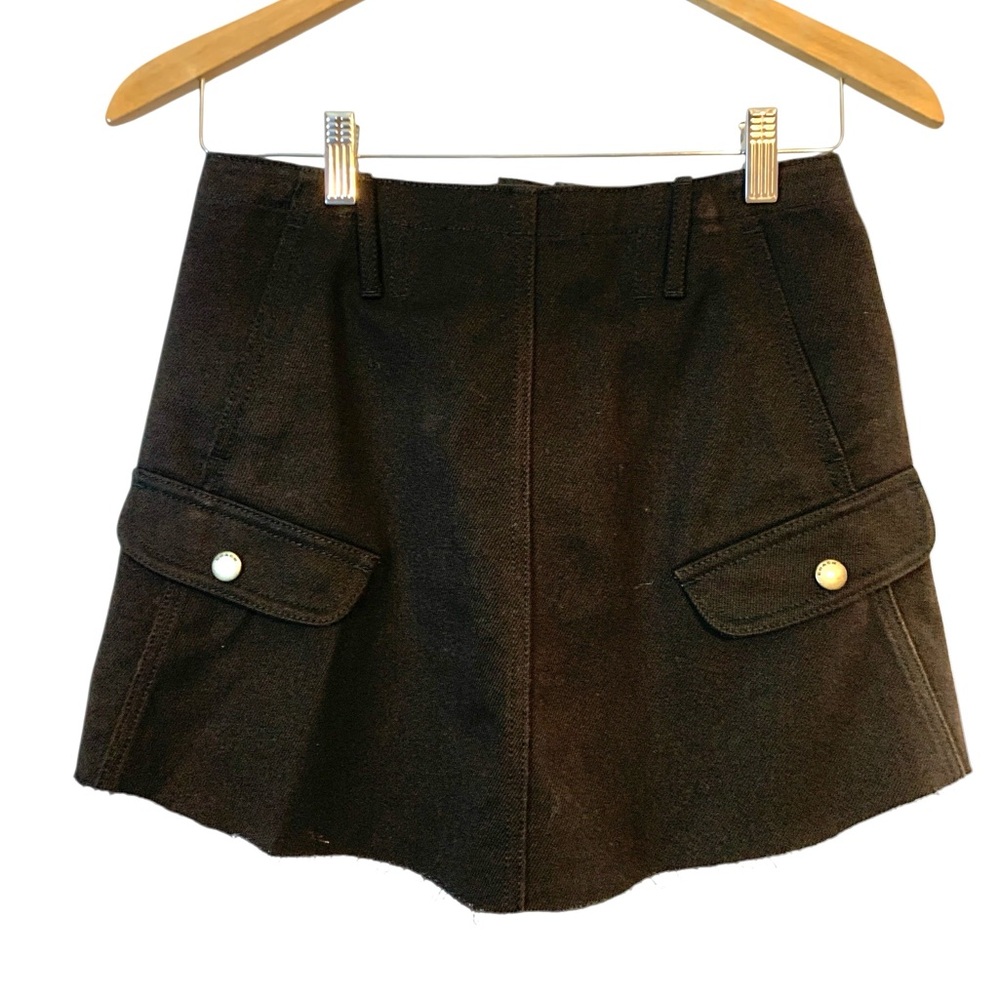 Coach Women’s Brown Twill Round Hem Mini Skirt . Size 0